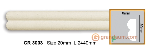 Молдинг гибкий Gaudi Decor CR 3003 (2,00м) Flexi