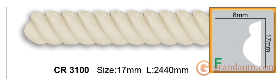 Молдинг гибкий Gaudi Decor CR 3100 (2,00м) Flexi