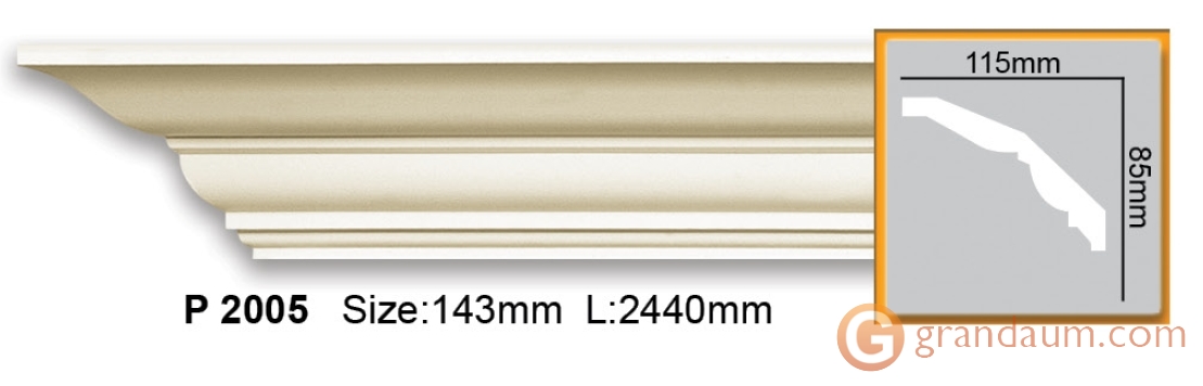 Карниз гибкий Gaudi Decor P 2005 (2,00м) Flexi