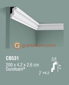Карниз с гладким профилем Orac Decor CB531N
