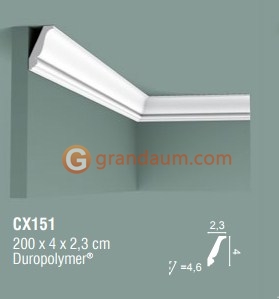 Карниз с гладким профилем Orac Decor CX151