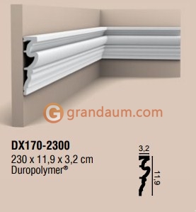 Молдинг с гладким профилем Orac decor DX170-2300