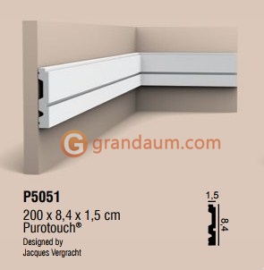 Молдинг с гладким профилем Orac Decor P5051