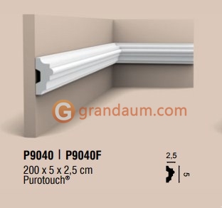 Молдинг с гладким профилем Orac Decor P9040
