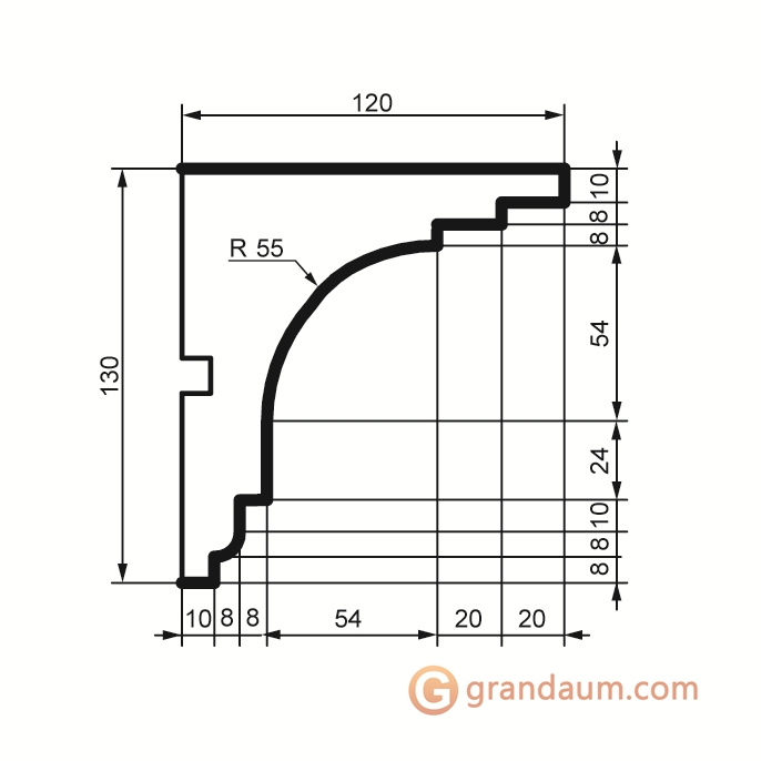 Prestige decor KC 111 без покрытия (2,00м)