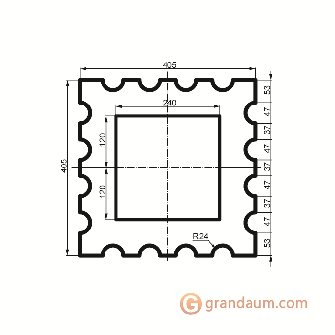 Prestige decor LC 109-21 тело с каннелюрами без покр Full (2,00м)