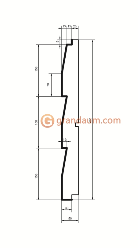 Накладки Prestige decor HC 102-50 панель (2,00м)