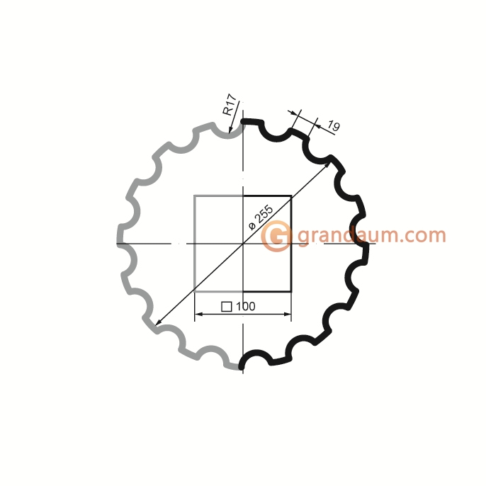 Колонны Prestige decor LC 101-21 тело с каннелюрами Half (2,00м)