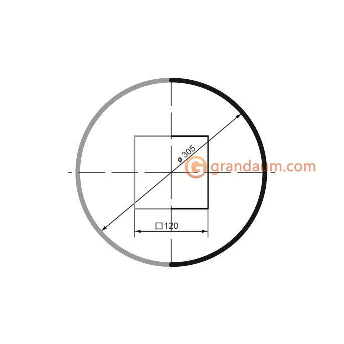 Колонны Prestige decor LC 102-2 тело гладкое Half (2,00м)