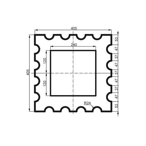 Prestige decor LC 109-21 тело с каннелюрами Full (2,00м)