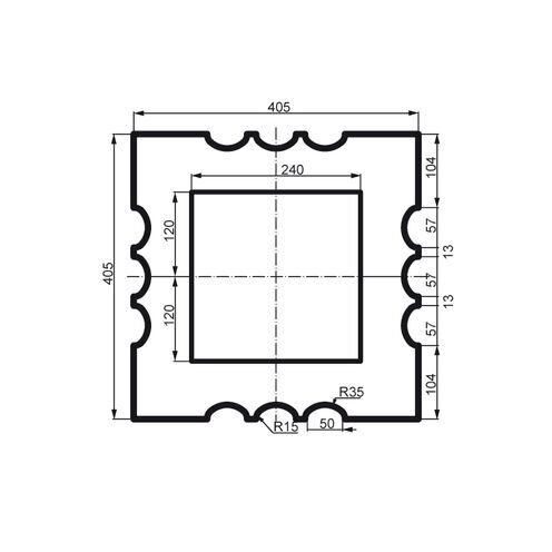 Prestige decor LC 112-21 тело с каннелюрами Full (2,00м)