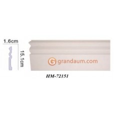 Напольный плинтус с гладким профилем Classic home HM-72151