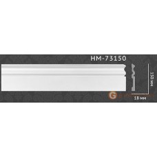 Напольный плинтус с гладким профилем Classic home HM73150