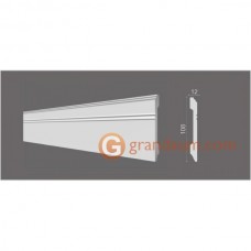 Напольный плинтус с гладким профилем Decor dizayn DD105