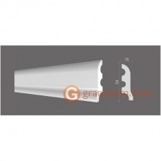 Напольный плинтус с гладким профилем Decor dizayn DD18