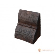 Декоративная балка, Консоль Decowood Рустик EQ 015 classic темная 19х17
