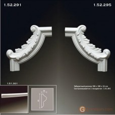 Угловые элементы и вставки Европласт 1.52.295 Уголок У-292