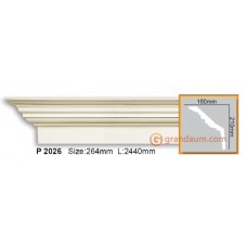 Карниз с гладким профилем Gaudi Decor P2026
