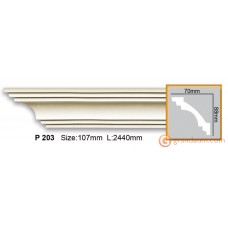 Карниз с гладким профилем Gaudi Decor P203 2,00