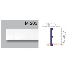 Напольный плинтус с гладким профилем Harmony M 203 (2,00м)
