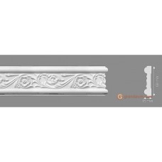 Потолочный плинтус с орнаментом, багет Homestar Hella 80 MM