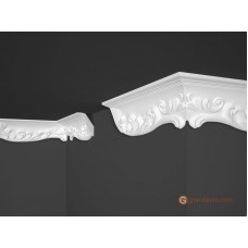 Потолочный плинтус с орнаментом, багет Marbet B45 56*88MM