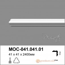 Лепнина Perimeter DP молдинг с гладким профилем MOC-041.041.01 угол нар. 240см