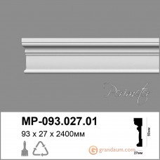 Лепнина Perimeter DP молдинг с гладким профилем MP-093.027.01 240см