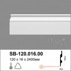 Лепнина Perimeter DP напольный плинтус с гладким профилем SB-120.016.00 240см