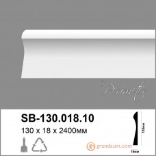 Лепнина Perimeter DP напольный плинтус с гладким профилем SB-130.018.10 240см