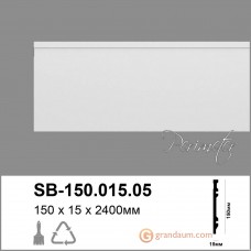 Лепнина Perimeter DP напольный плинтус с гладким профилем SB-150.015.05 240см