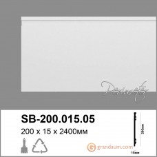 Лепнина Perimeter DP напольный плинтус с гладким профилем SB-200.015.05 240см