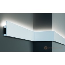 Напольный плинтус с гладким профилем Tesori KF 504 (2.00м)