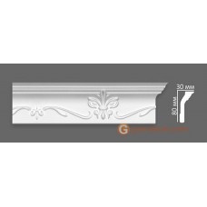 Потолочный плинтус, багет Villa Deco 81 G 30*80MM