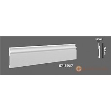 Напольный плинтус с гладким профилем Vip decor ET-8907